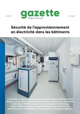 Gazette 2021/2 - Sécurité de l’approvisionnement en électricité dans les bâtiments