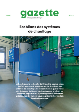Gazette 2019/3 - Ecobilans des systèmes de chauffage
