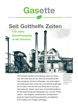 Gasette 2018/1 - Seit Gotthelfs Zeiten