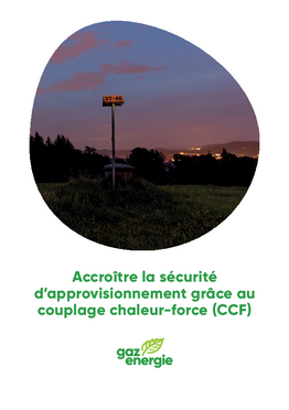 Brochure: Accroître la sécurité d’approvisionnement grâce au couplage chaleur-force (CCF)