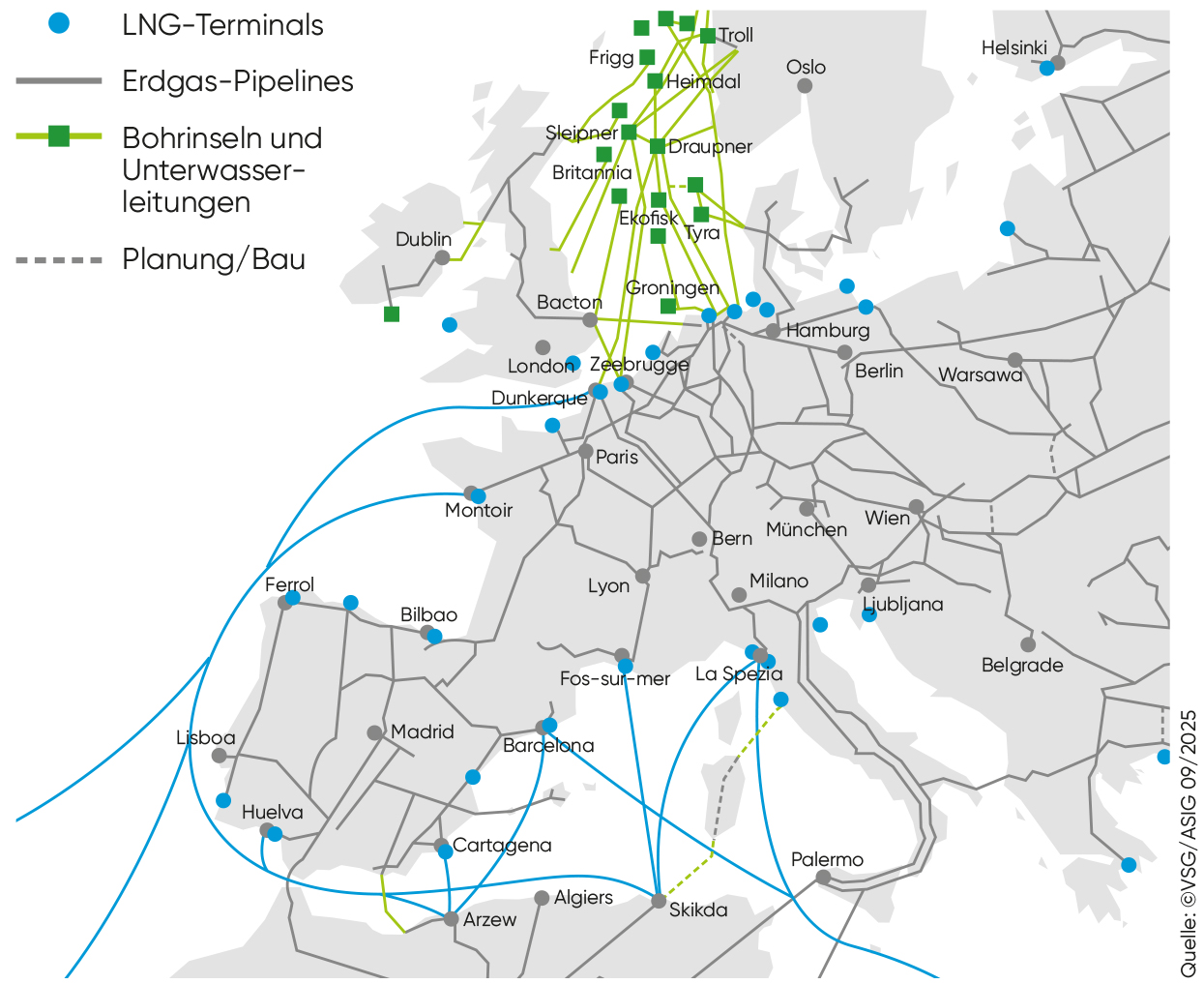 Europäisches Tansportnetz.