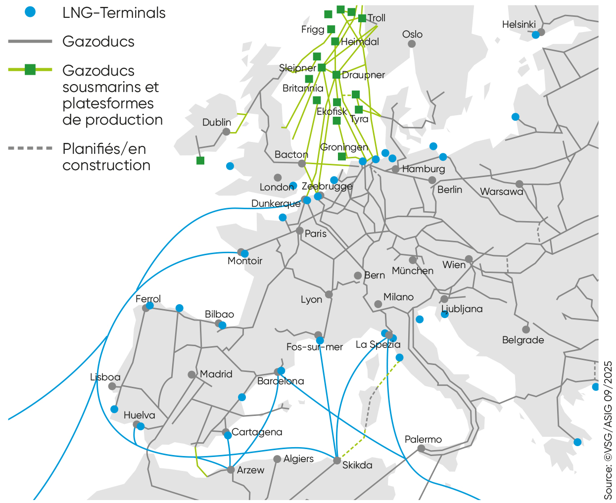 Réseau européen de transport. 