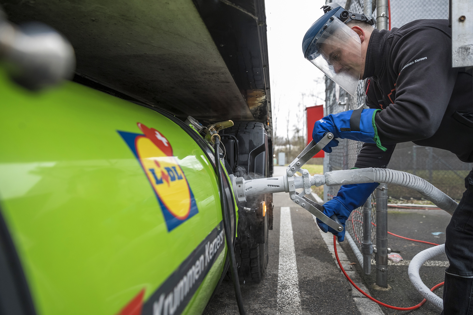 Verflüssigtes Biogas für Lastwagen